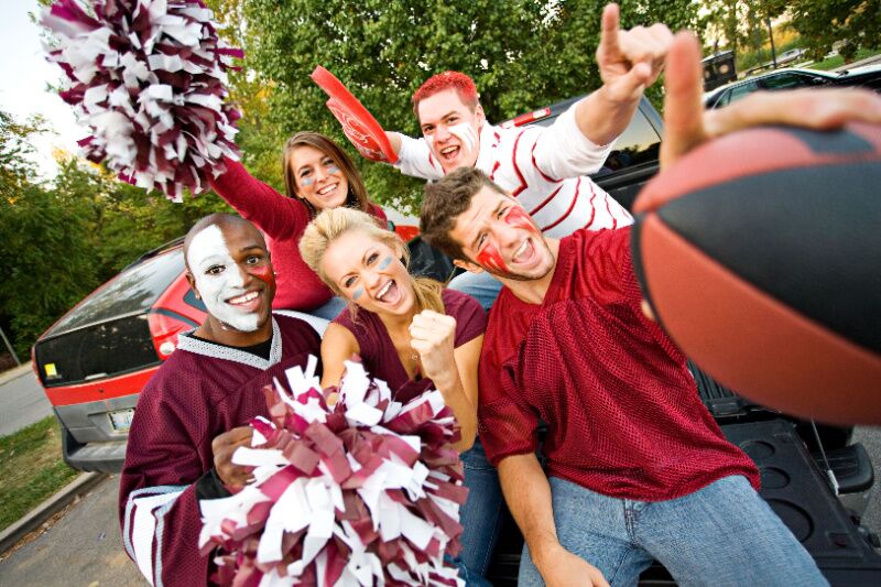 Tailgate themed party ideas - game day attire