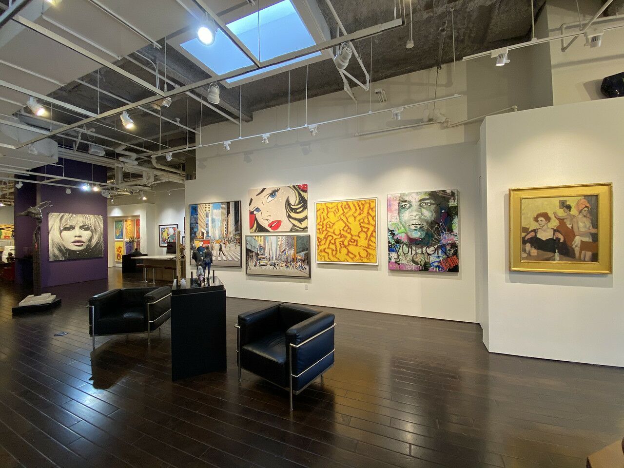 Off The Wall Gallery art work and open floor space