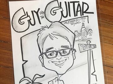 Caricatures by Guy With the Guitar - Caricaturist - Fort Worth, TX - Hero Main