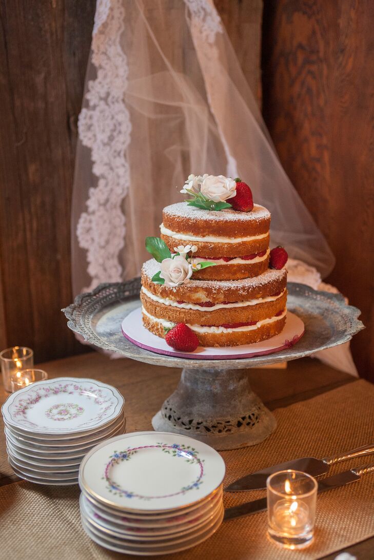 Unfrosted Wedding Cake