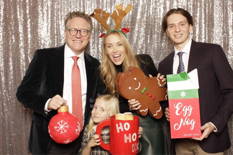 Ugly Christmas sweater party ideas - photo booth