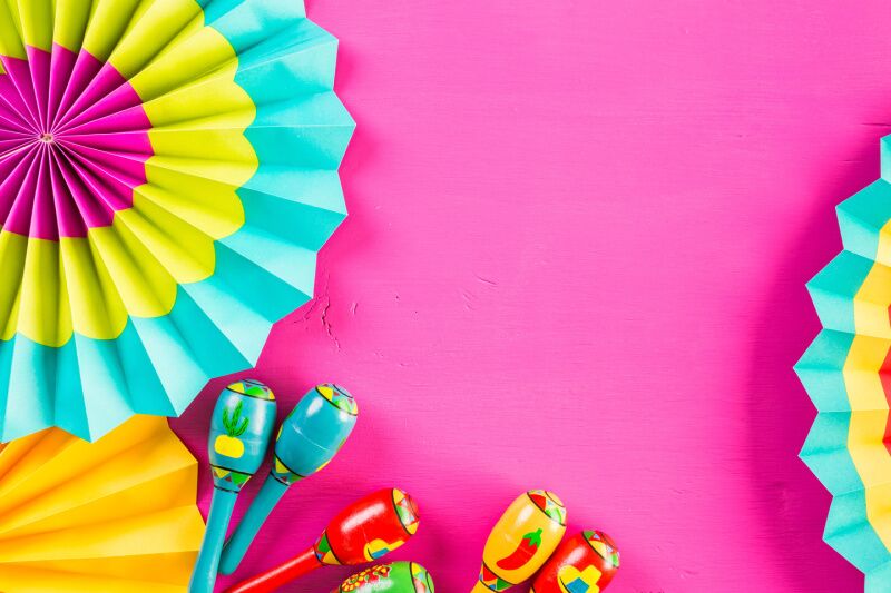 Final fiesta bachelorette party idea - bold color palettes
