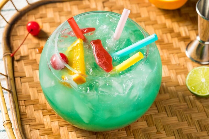 Mamma Mia themed party - Fernando fishbowl cocktails