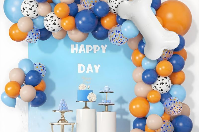 Bluey birthday party ideas - Bluey balloon arch
