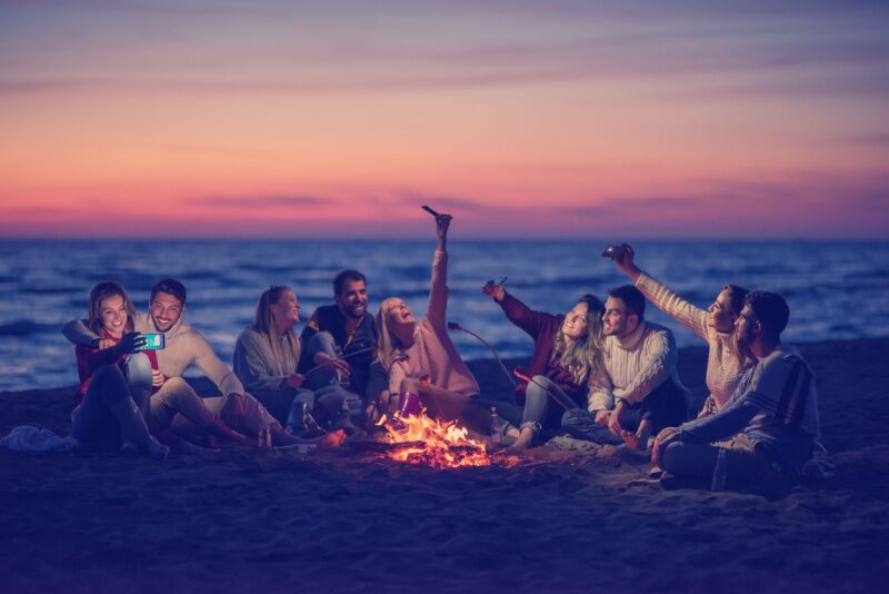 Beach bonfire - Summer Birthday Party Ideas for Kids and Adults