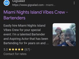 Miami Nights Island Vibes Crew - Bartender - Miami, FL - Hero Gallery 4