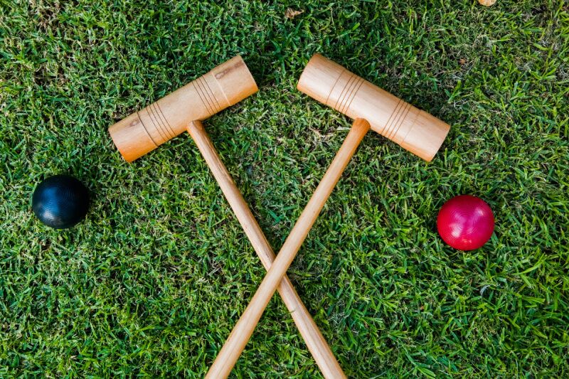Alice in Wonderland themed party idea - croquet match