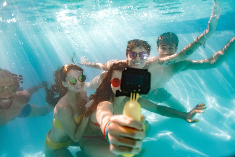 Underwater cameras - mermaid party ideas