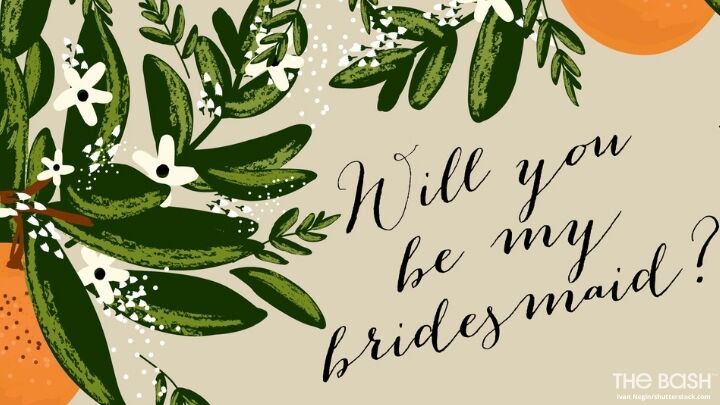 Bridesmaid Proposal Wedding Zoom Background