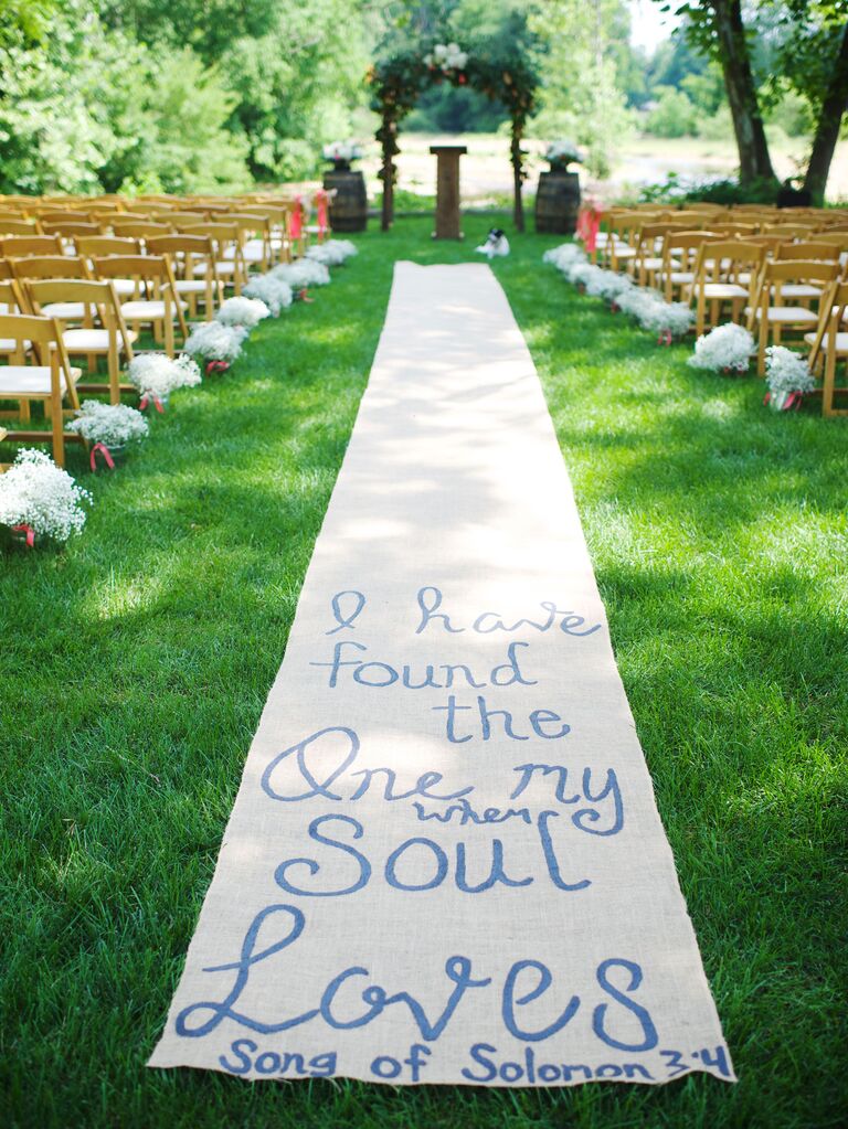 Creative Aisle Runner Ideas Wedding Ceremony Aisle Ideas