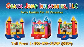 Geaux Jump Inflatables, LLC - Party Inflatables - Baton Rouge, LA - Hero Main