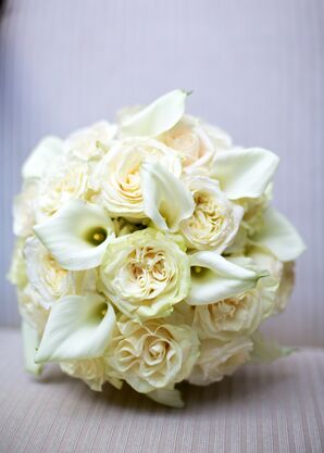 White Rose Petal Centerpiece Decor