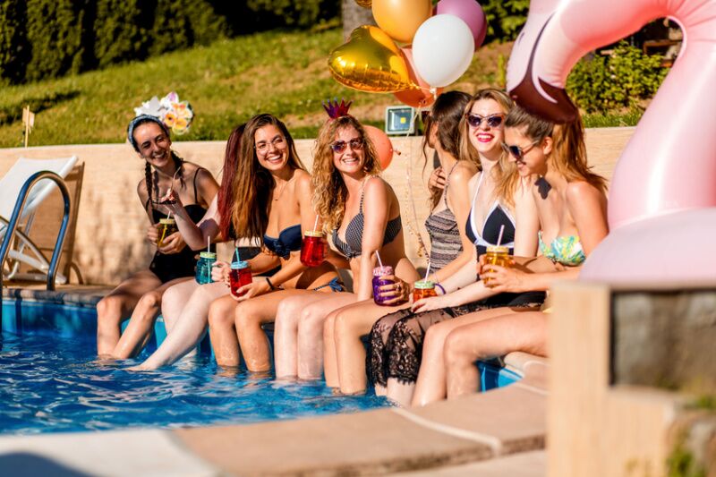 Final fiesta bachelorette party idea - poolside bachelorette