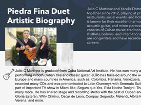 Piedra Fina Duet - Latin Band - Cape Coral, FL - Hero Gallery 4