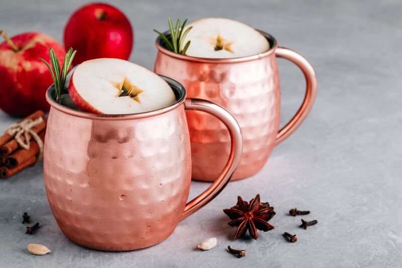 Fall party ideas - apple cider mules