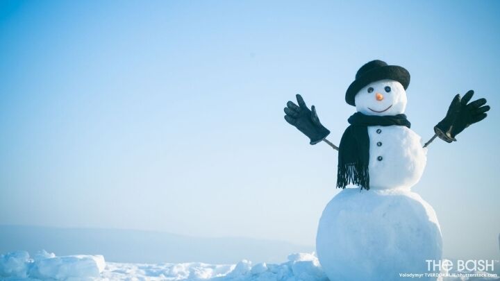Cute Snowman Zoom Background