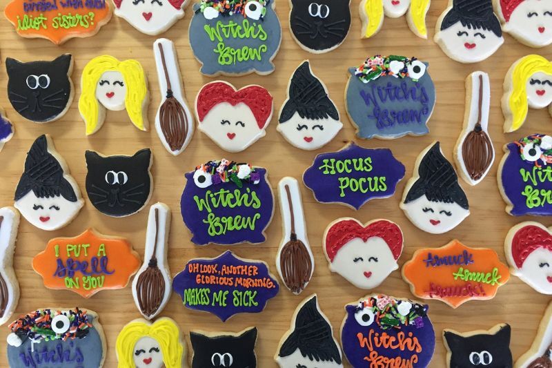 Hocus Pocus party idea - sugar cookie decorating
