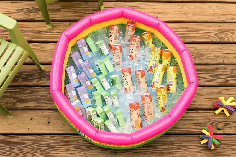 pool party ideas - DIY giant cooler