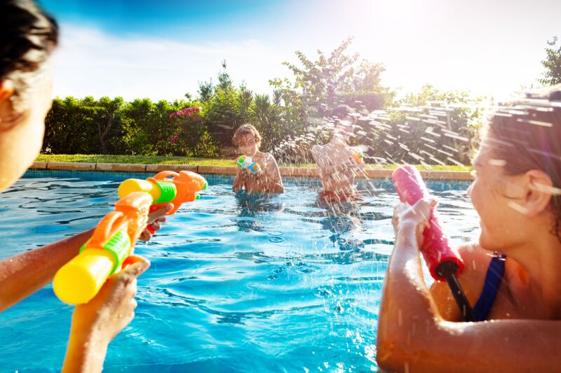 Water games - Summer Birthday Party Ideas for Kids and Adults