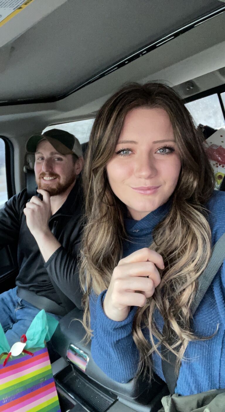 Our first Christmas with each other's families. 