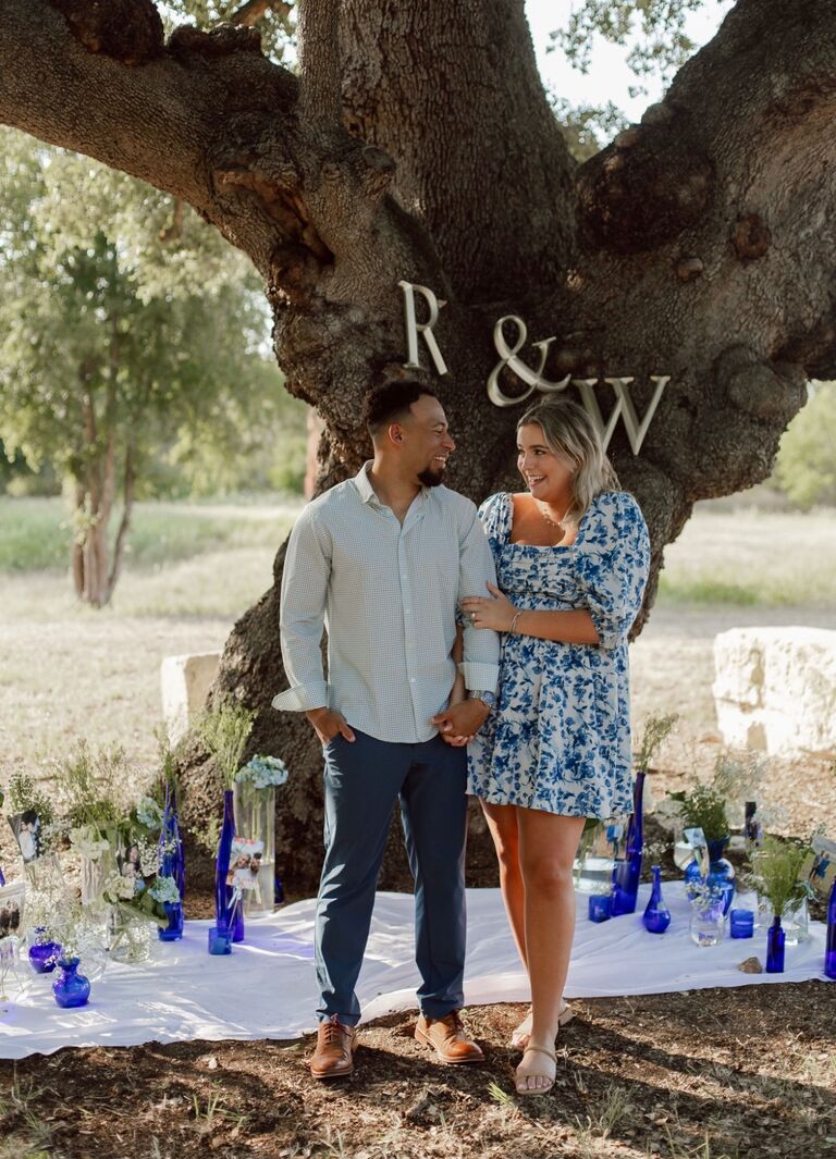 Robbie popped a big question. And it was the easiest yes ever!