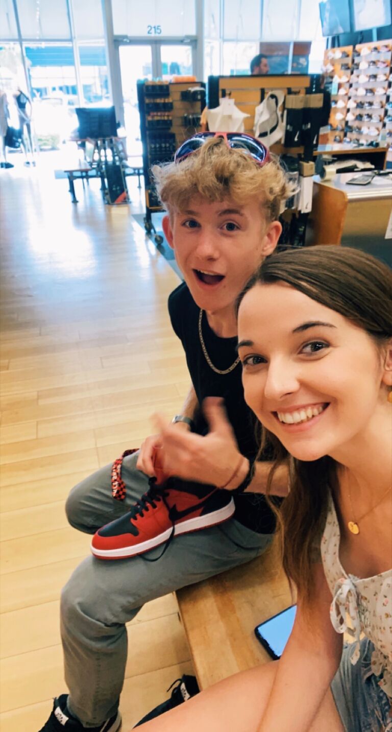 This is the first picture Ethan and Kaley have together. Ethan and Kaley started to hang out more when Kaley came home from college the summer of 2022. 