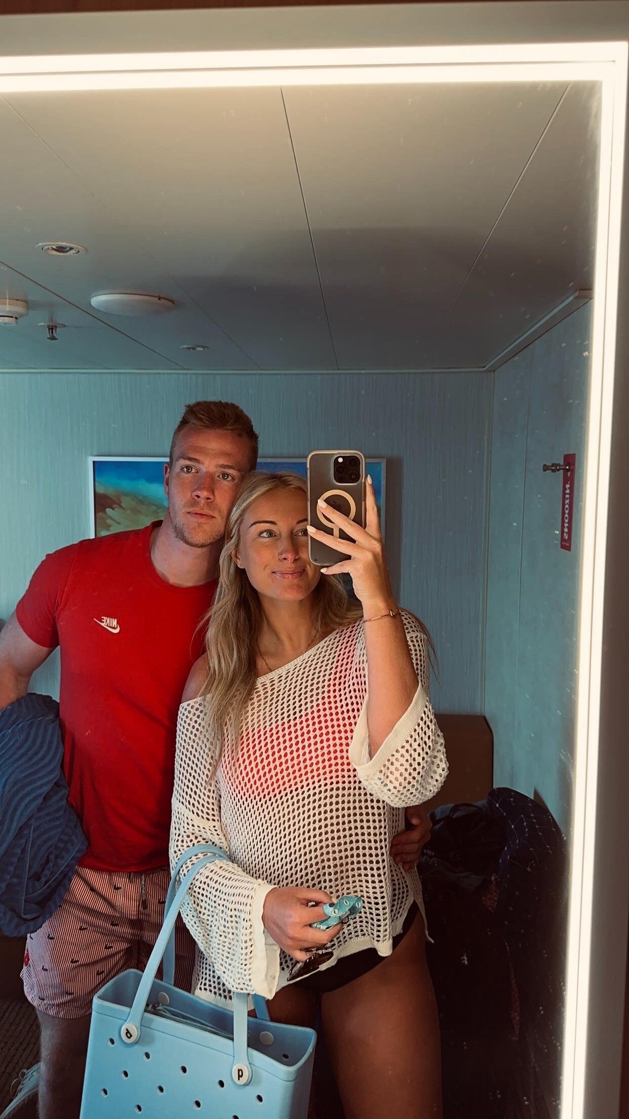 Kaitlyn's family had a cruise planned for the end of August and she asked Tanner to come along (she asked him after 2 weeks of knowing him; risky!!). Tanner's parents also decided to come on the cruise as well. This was the first time that our parents were meeting... in the middle of the ocean (even riskier!!). Spoiler: our families blended perfectly!!