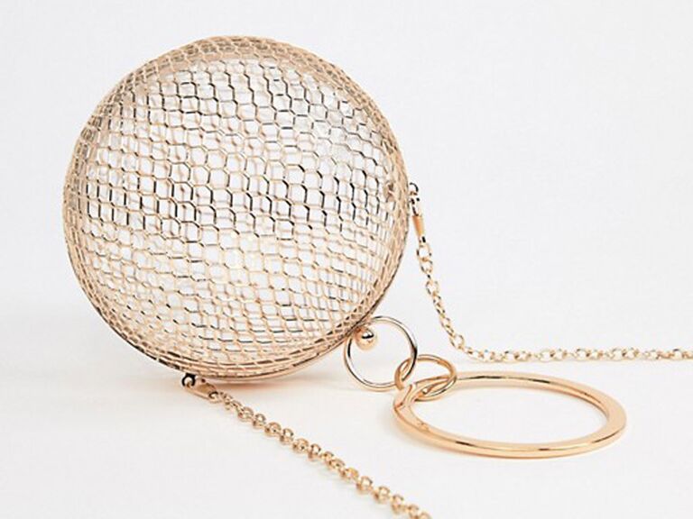 gold sphere clutch