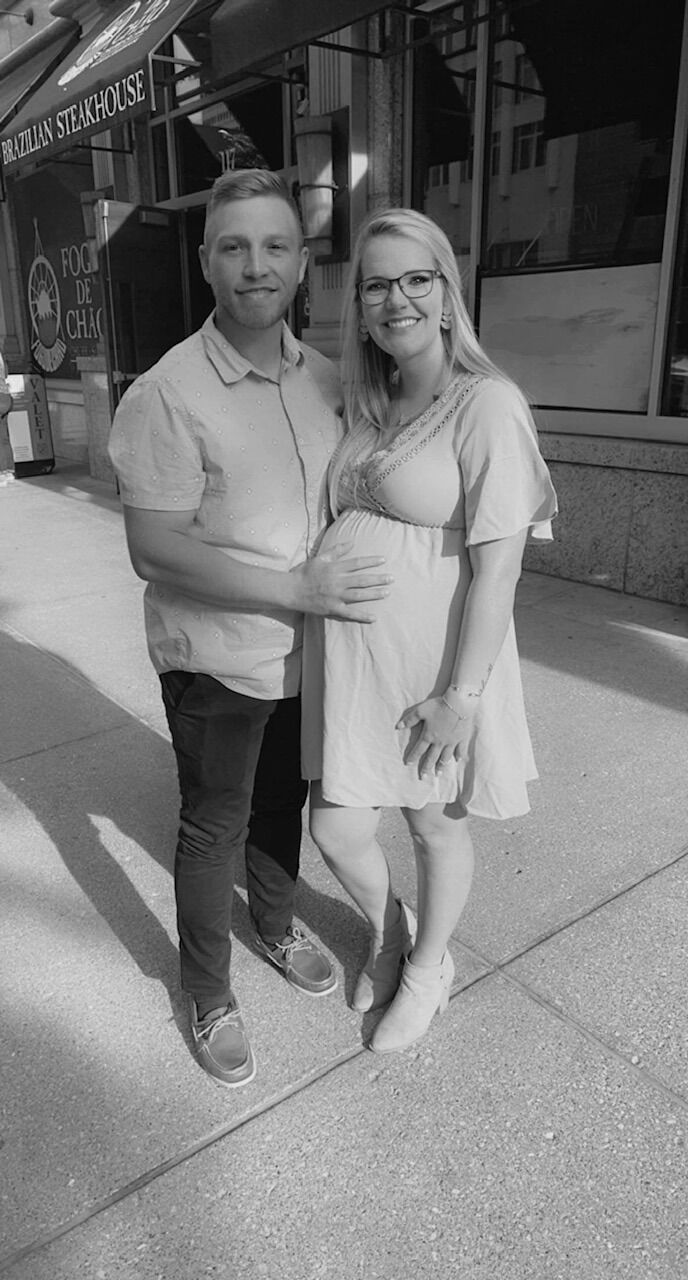 Out to dinner before Bubba's arrival