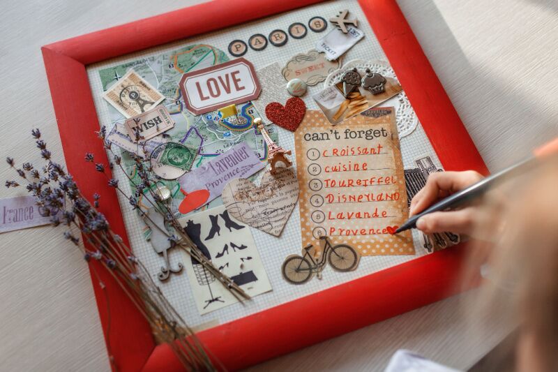 vision boards Galentine's Day party ideas