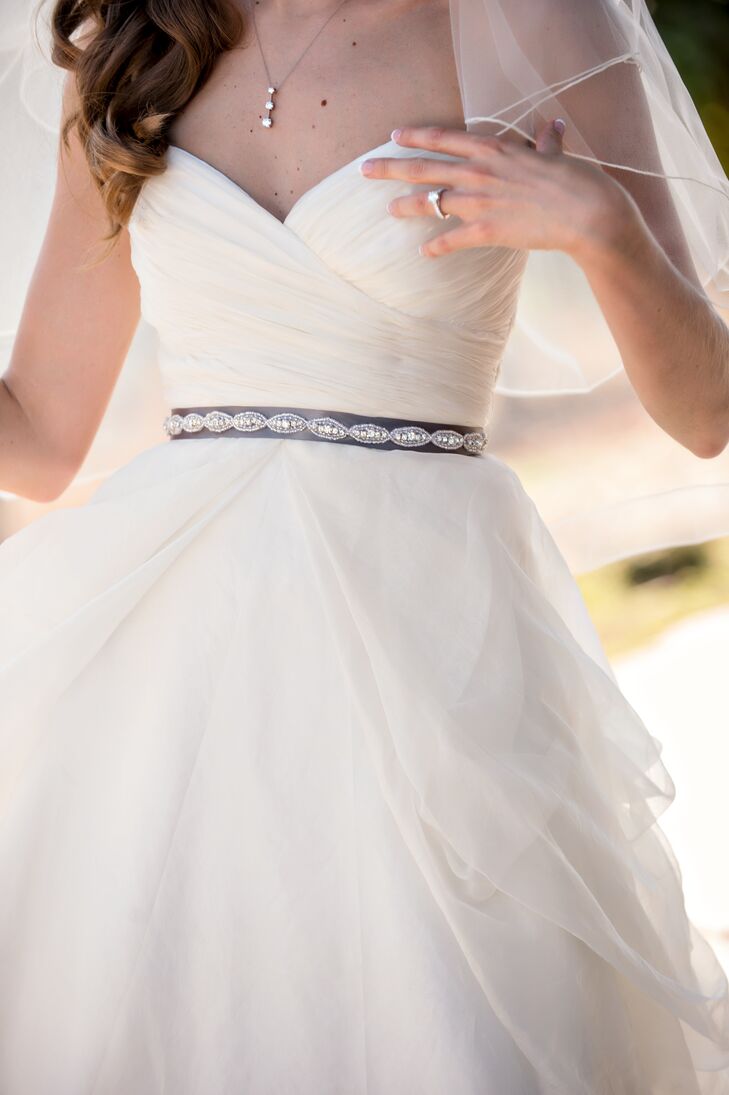 Diy Gray Ribbon Bridal Belt