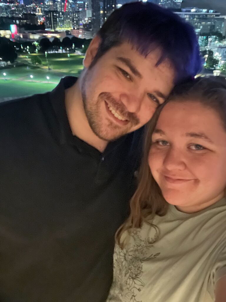 Our first trip together was to Atlanta to see the aquarium down there. It was an amazing trip, and we grew a lot closer as a couple because of it. 