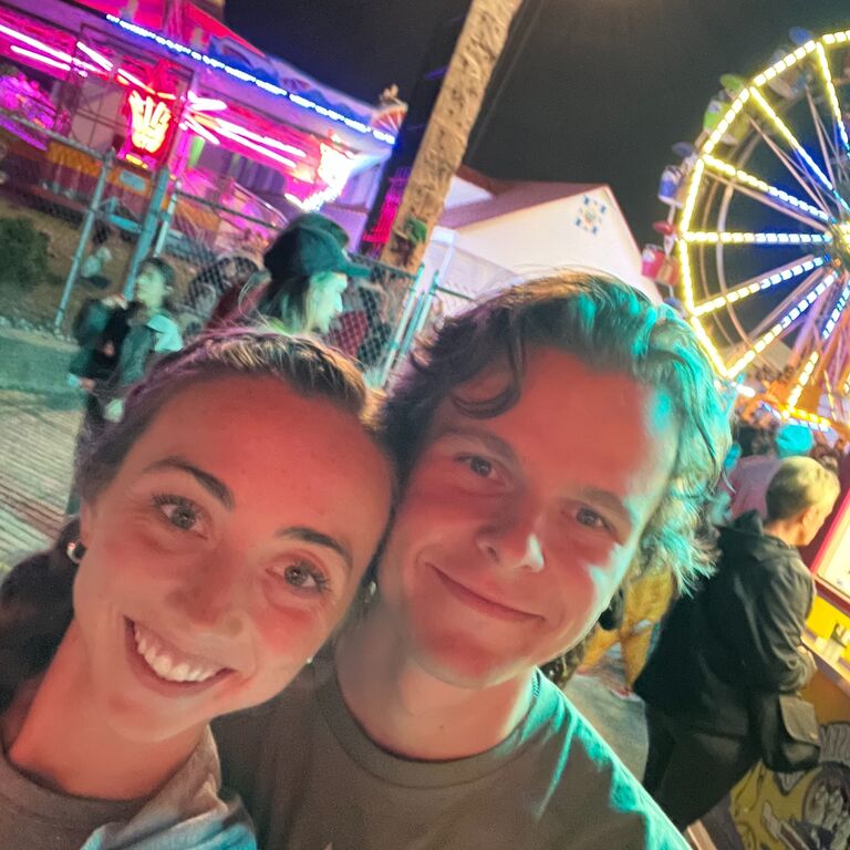 Nathan's first time at the Fairfield County Fair with the Custer's.