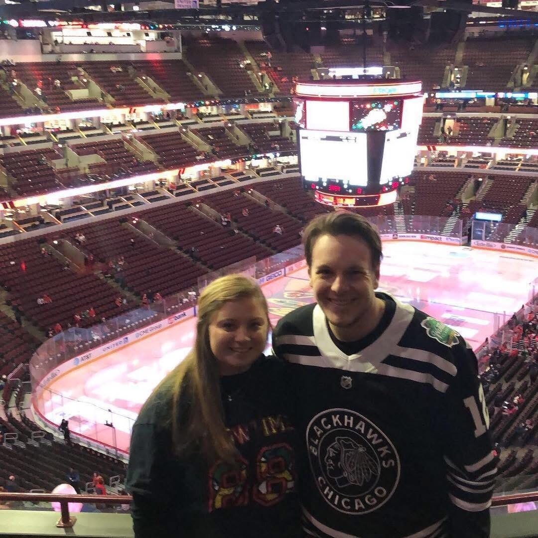 Sam takes Alyssa to her first NHL game