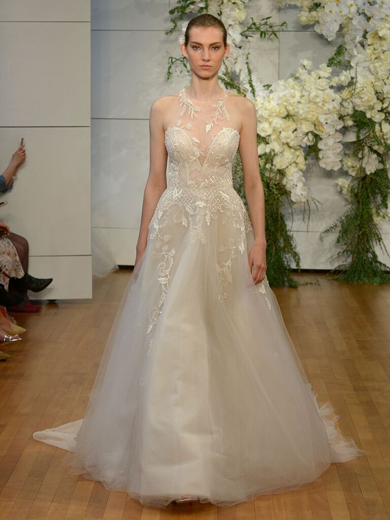 Monique Lhuillier Spring 2018 Collection: Bridal Fashion Week Photos