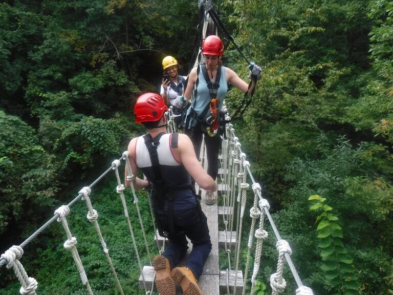 Day we got engaged! Went to Galena for a weekend trip, obviously went ziplining!