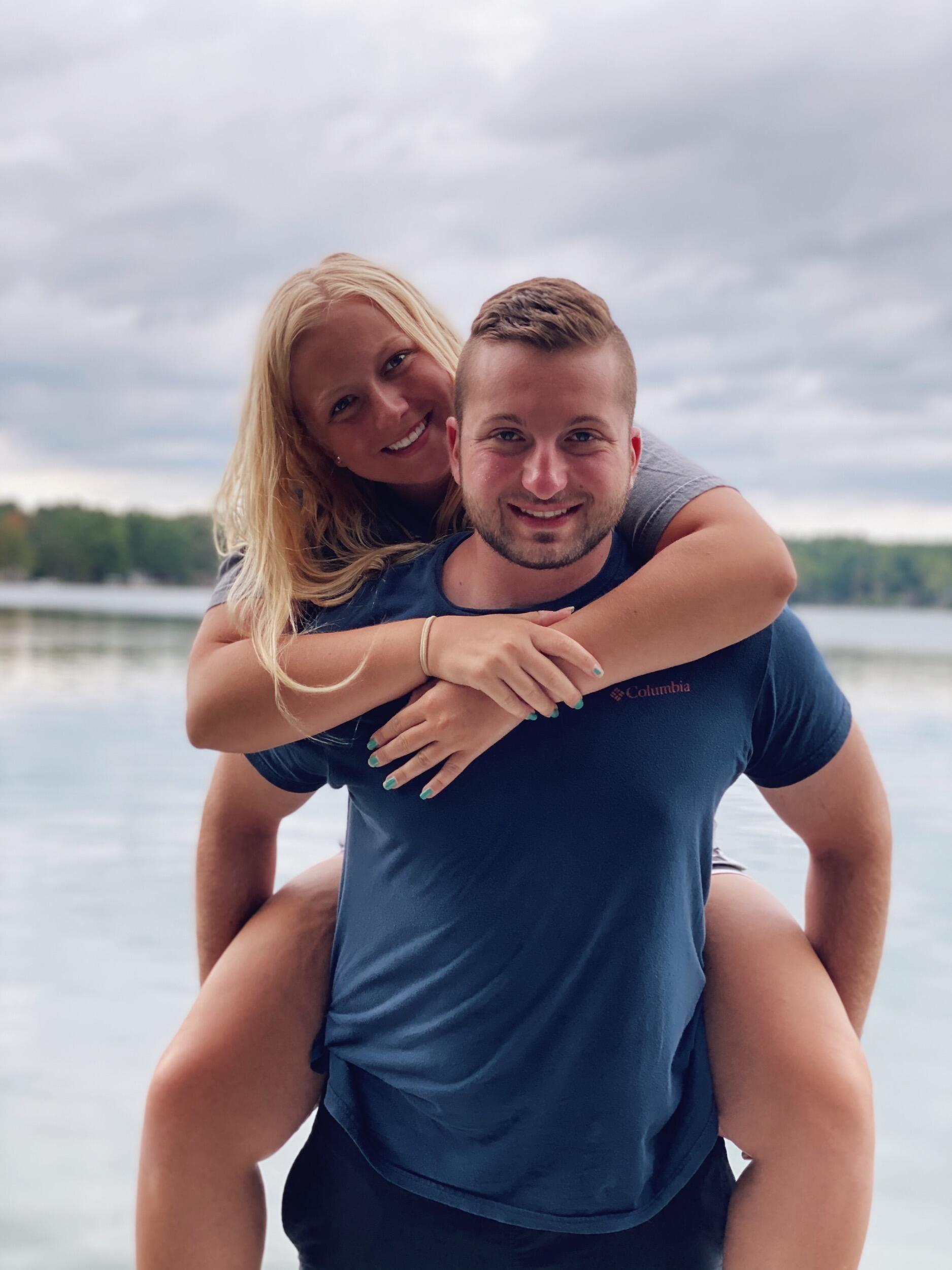 On one of the many visits back and forth between Cincinnati and Ft. Lauderdale, Jake went with Kaitlyn's family to their family cottage in Wild Rose, Wisconsin.