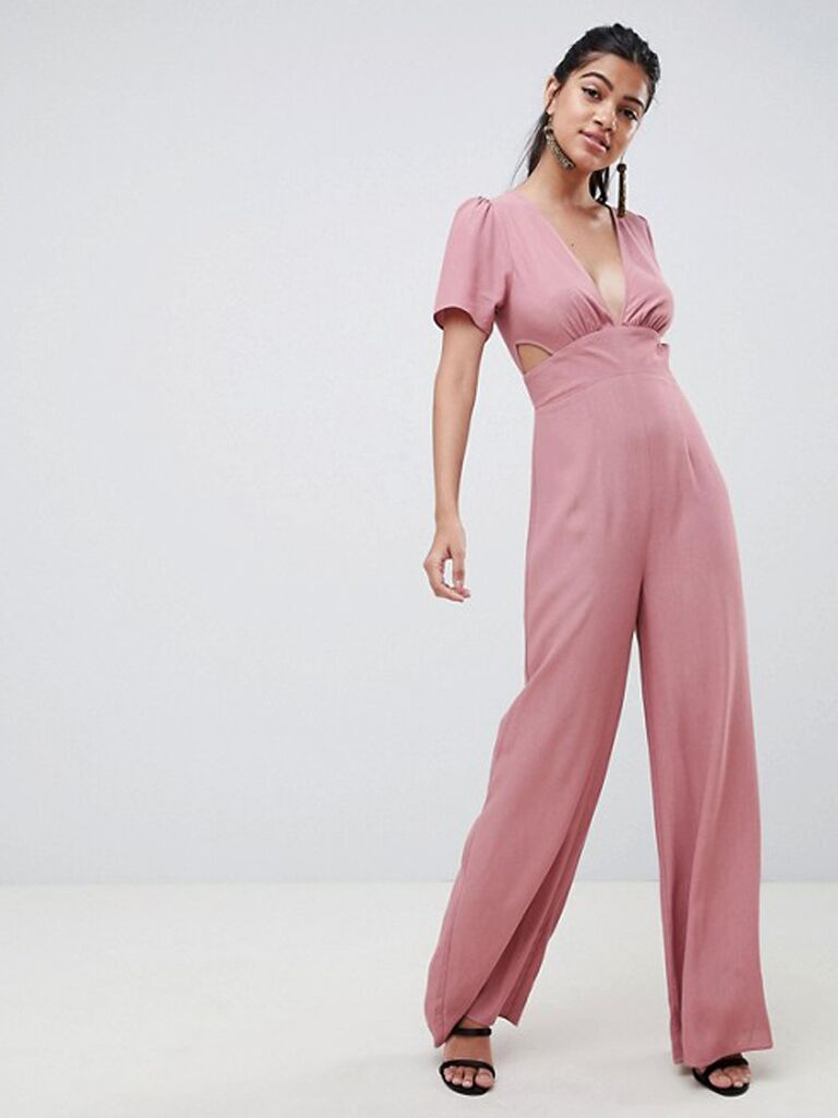 light pink formal jumpsuit