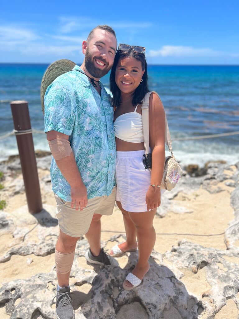 Summer trip to Mexico.  Much hotter than January but still a great time and a memorable trip together!