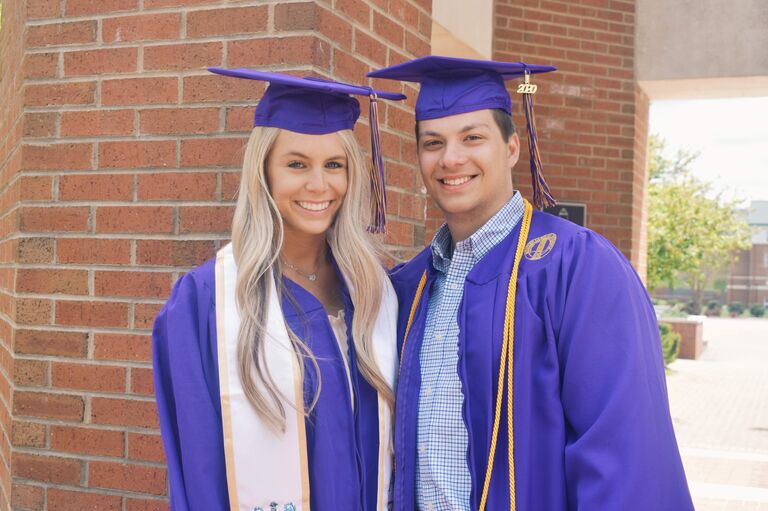 Robbie & Rachel graduation day at Western Carolina University!!