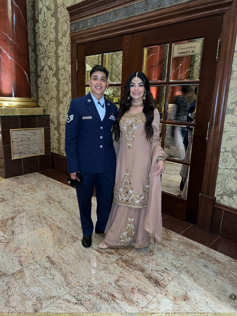 And she thought she'd never see me in my dress blues ;)