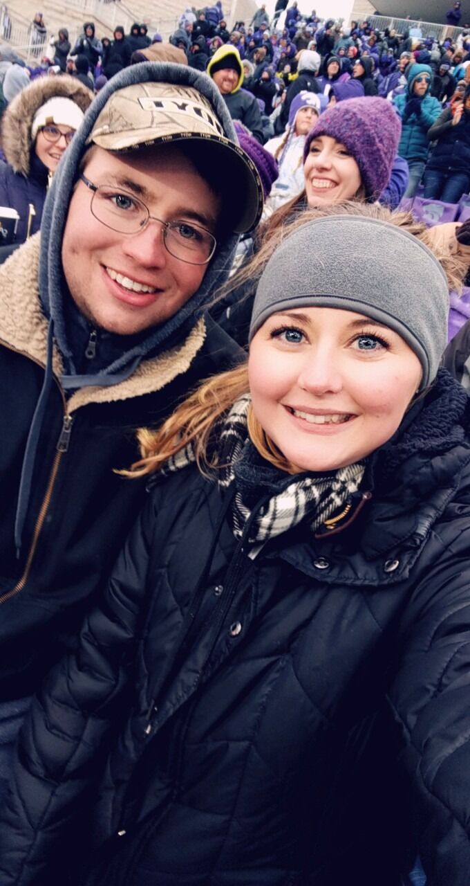 Visiting the lil sister at college, the coldest KState game ever.