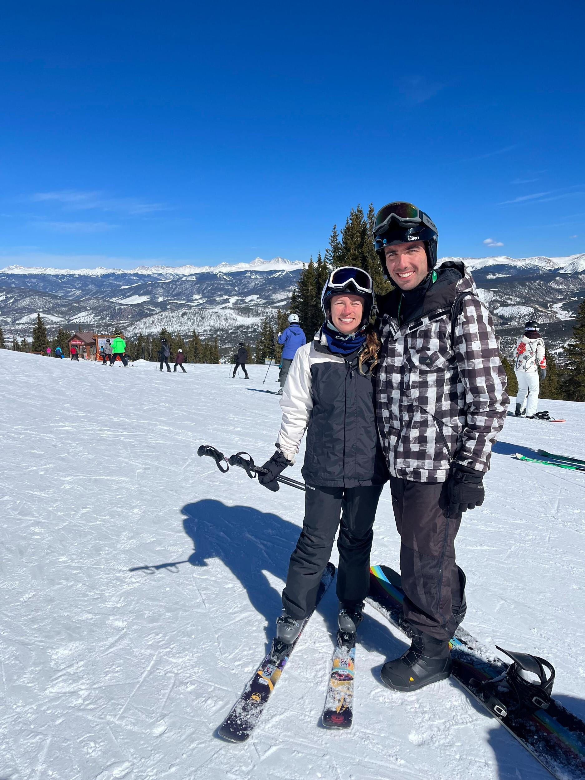Our first of many ski days in Breckenridge, CO 