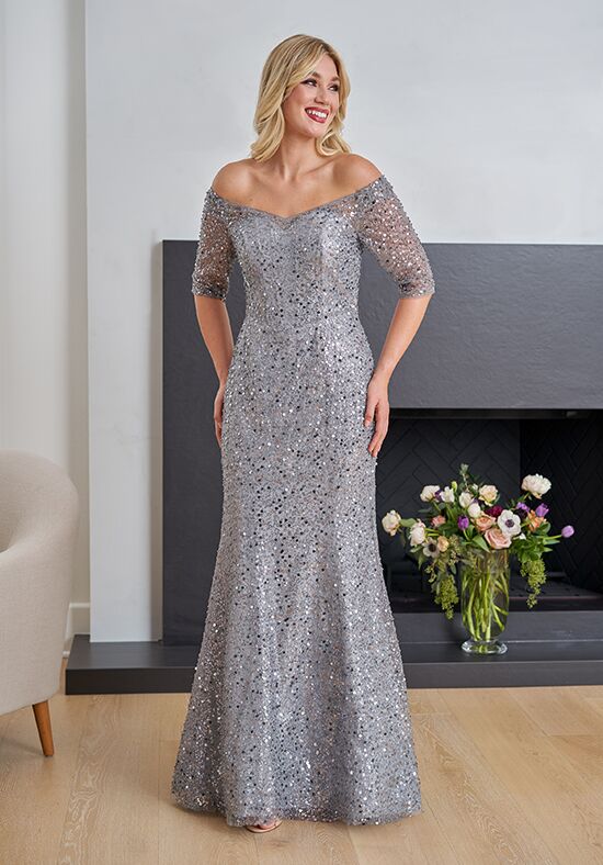 silver mother of the groom dresses