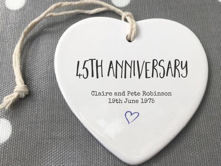 45th Anniversary Gift Ideas for Any Spouse or Couple