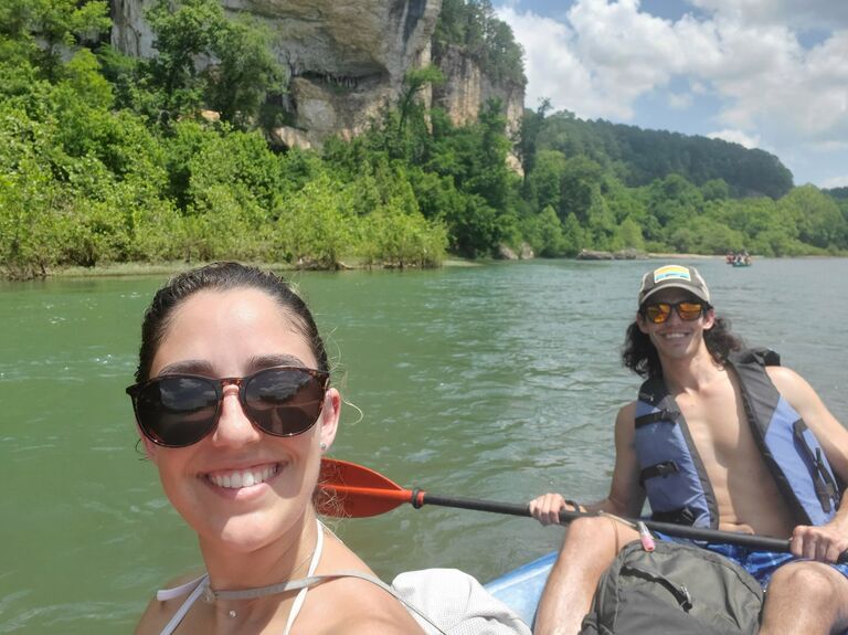 Another long road trip to Buffalo National River in Arkansas, where we both discovered how sexy tick safety is!