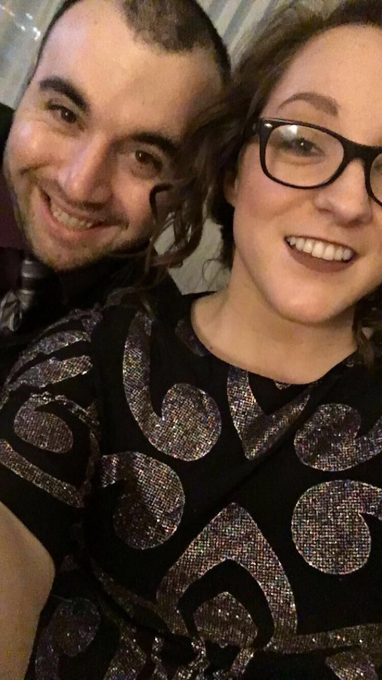 Abbey and Justin met at work in 2016 after Abbey graduated from college. 

There first date was at Applebees where the waitress asked them how long they had been married. 