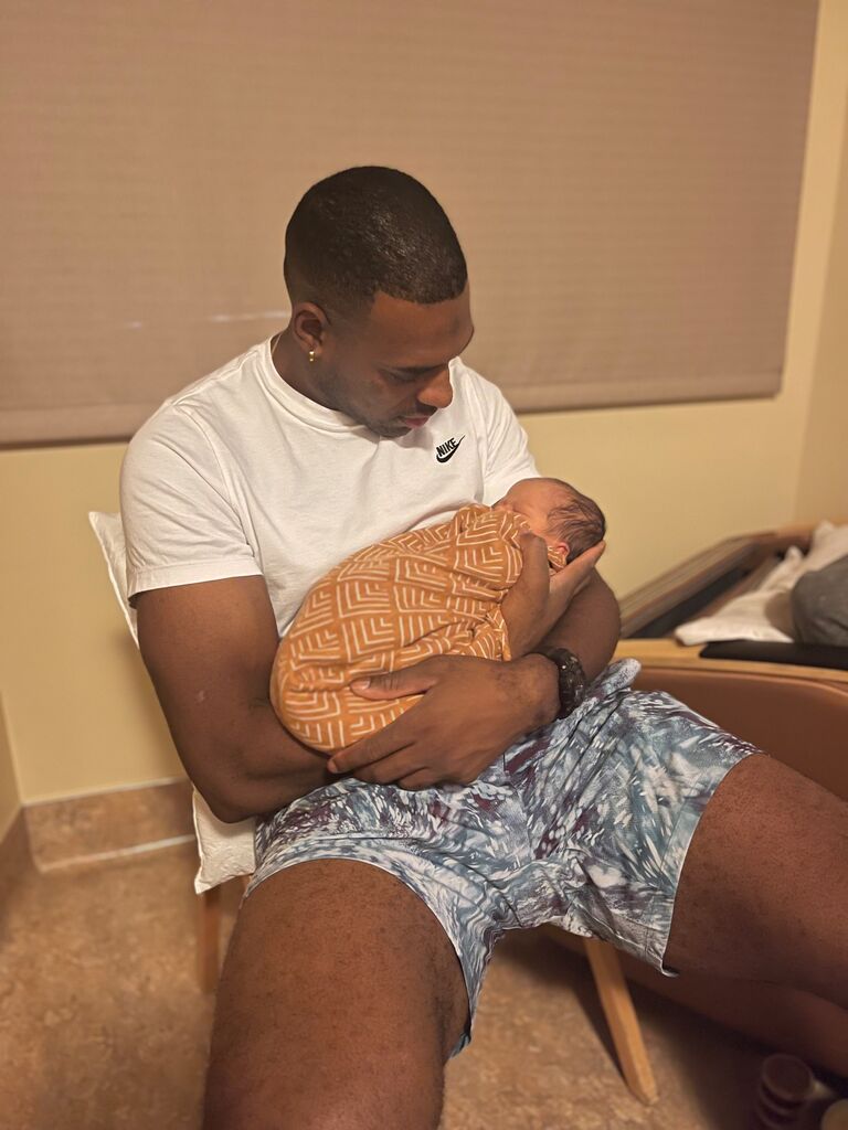 Meeting sweet Avery for the first time!