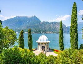 The Gardens of Villa Melzi overlooking lake como