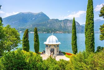 The Gardens of Villa Melzi overlooking lake como